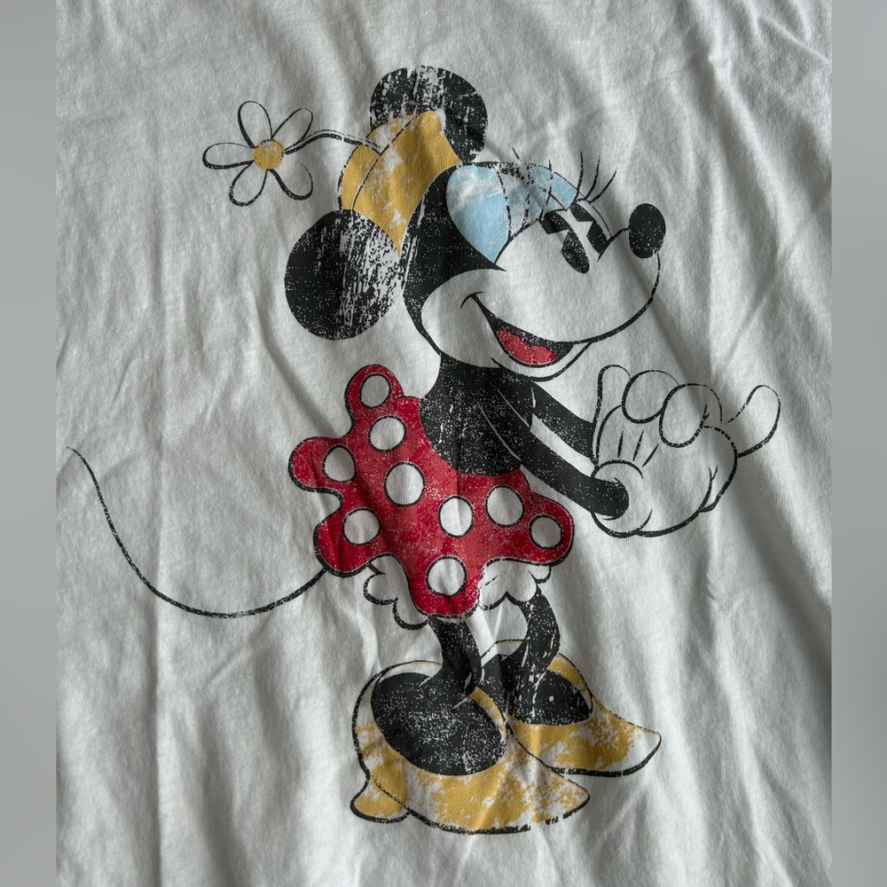 Disney White and Red Minnie Mouse Tee - Picture 2 of 3